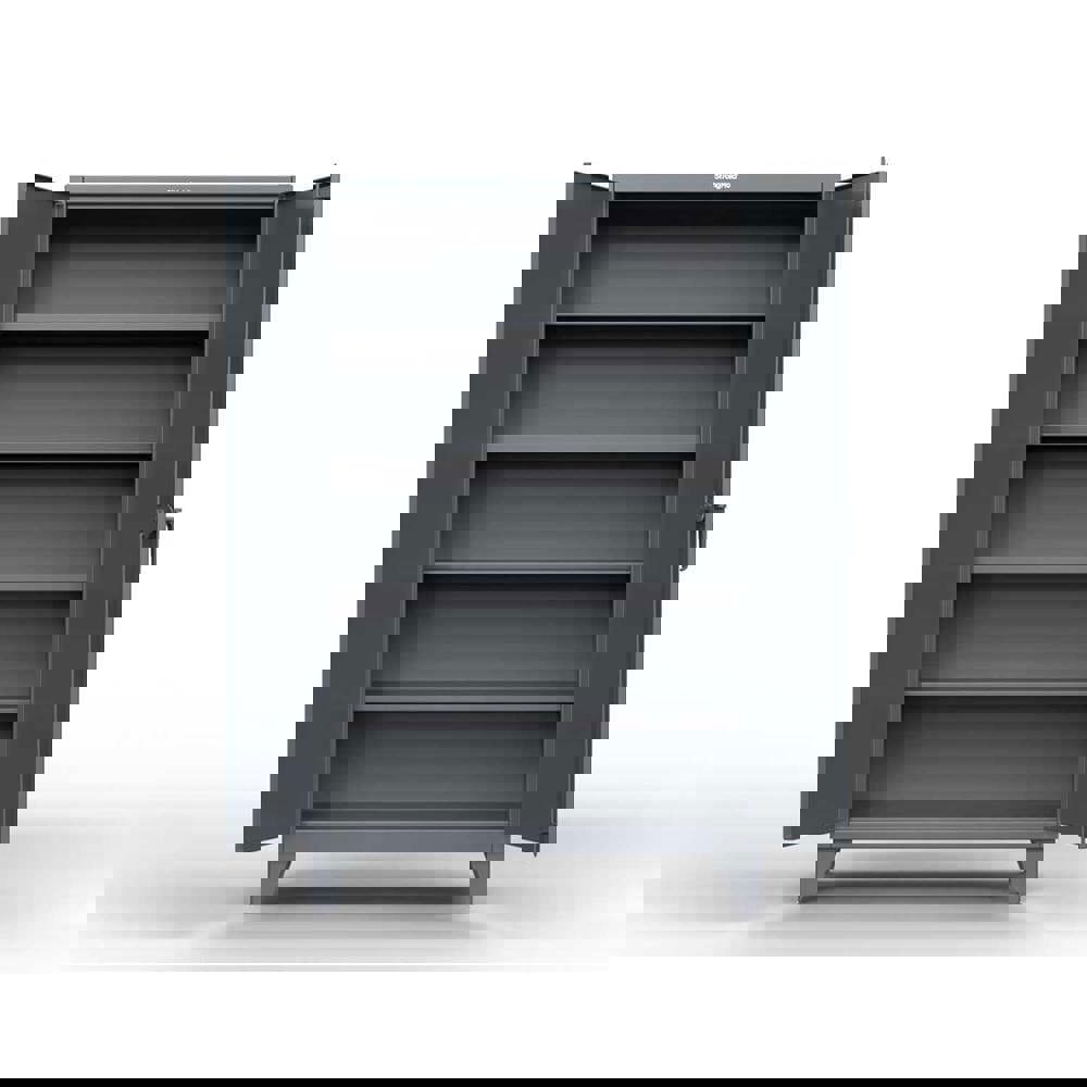 SHELVING CABINET 78 H 72 W DARK GRAY